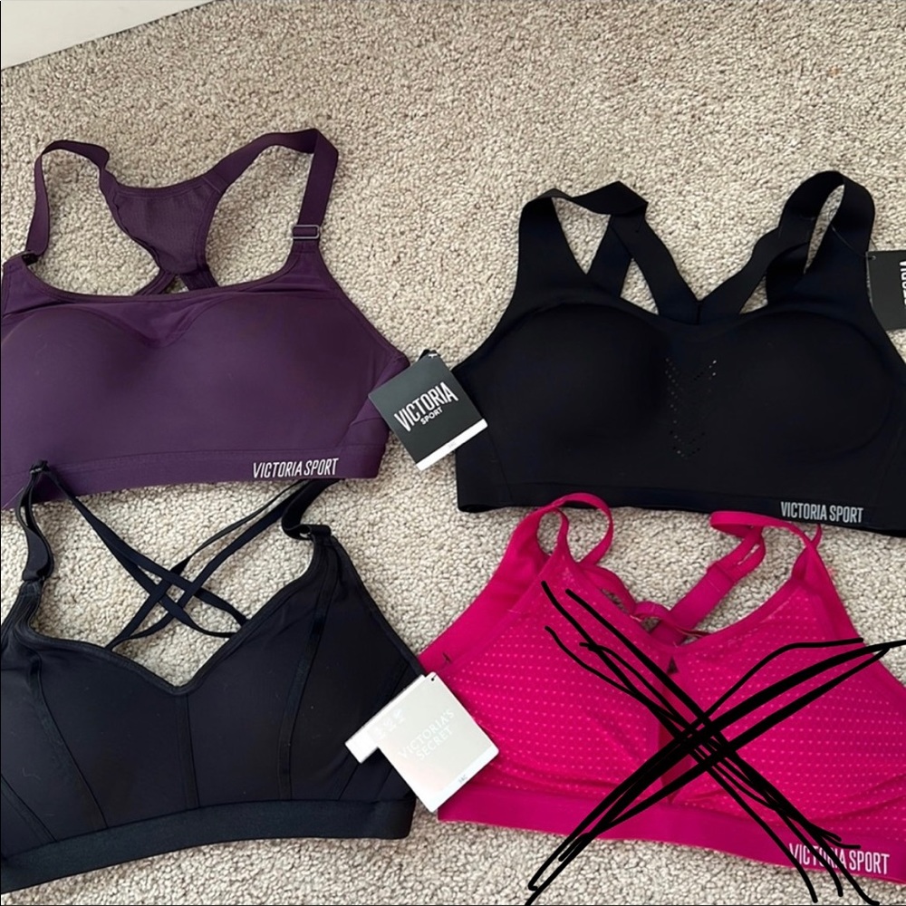 Victoria Secret Wireless Sports Bra Bundle 34C NEWSold